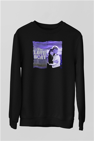 The Love Boat Siyah Unisex  Sweatshirt