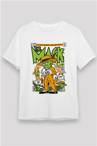 The Mask Baskılı Unisex Beyaz Tişört