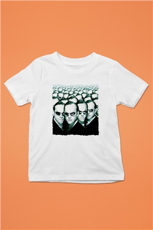 The Matrix Beyaz Unisex Çocuk Tişört