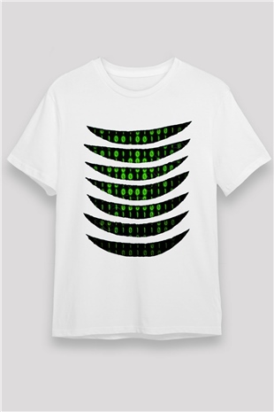The Matrix Beyaz Unisex Tişört T-Shirt
