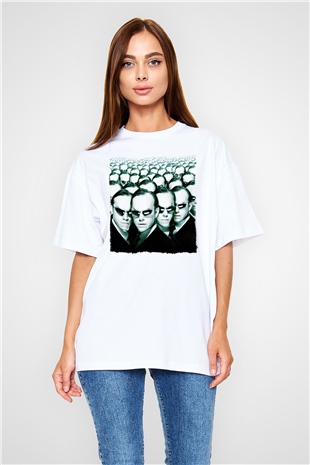The Matrix Beyaz Oversize Tişört Oversize T-shirt
