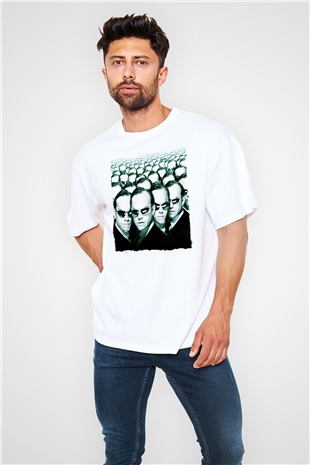 The Matrix Beyaz Oversize Tişört Oversize T-shirt
