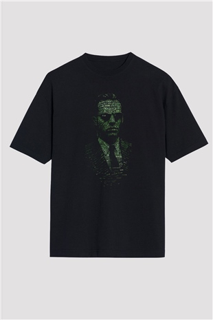 The Matrix Siyah Unisex Oversize Tişört T-Shirt
