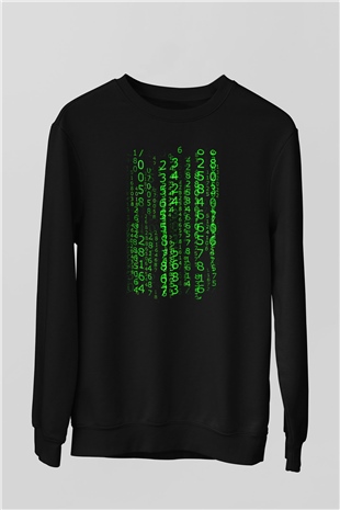 The Matrix Siyah Unisex Sweatshirt