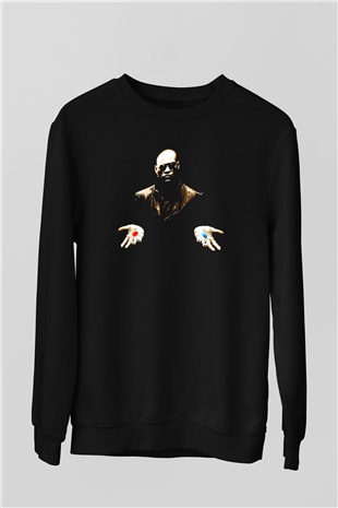 The Matrix Siyah Unisex Sweatshirt