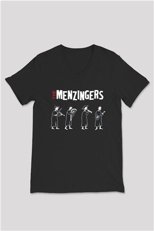 The Menzingers Siyah Unisex V Yaka Tişört