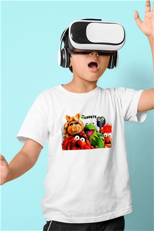 The Muppets Beyaz Unisex  Çocuk Tişört
