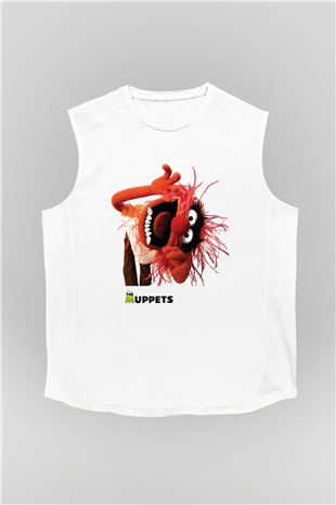 The Muppets Beyaz Unisex Kolsuz Tişört
