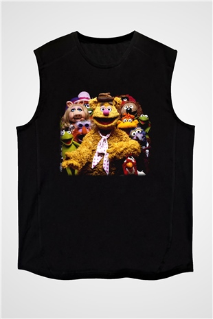 The Muppets Siyah Unisex Kolsuz Tişört