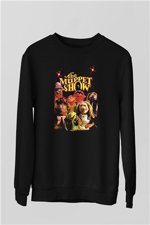 The Muppets Siyah Unisex Sweatshirt