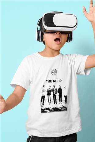 The Neighbourhood Baskılı Beyaz Unisex Çocuk Tişört