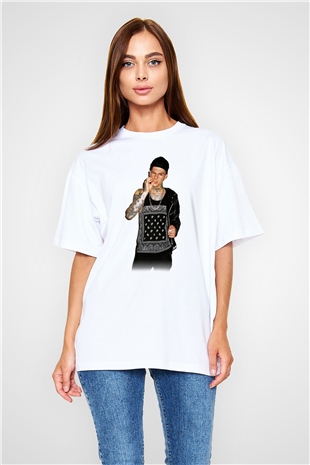 The Neighbourhood Beyaz Unisex Oversize Tişört T-Shirt