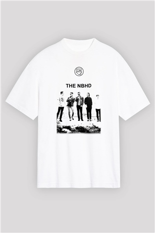 The Neighbourhood Beyaz Unisex Oversize Tişört T-Shirt