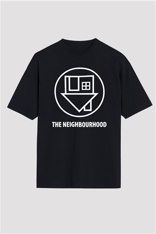 The Neighbourhood Siyah Unisex Oversize Tişört T-Shirt