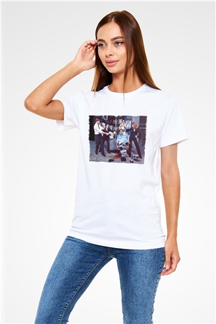 The Office Baskılı Beyaz Unisex Tshirt