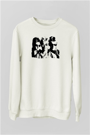 The Police Beyaz Unisex Sweatshirt
