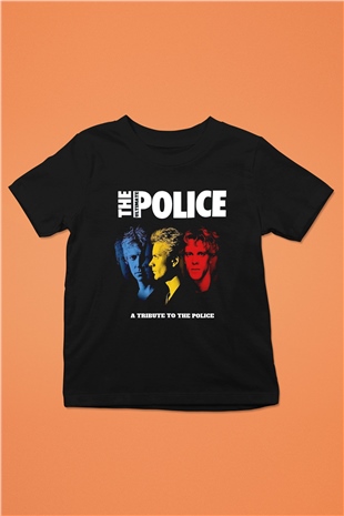 The Police Siyah Unisex Çocuk Tişört