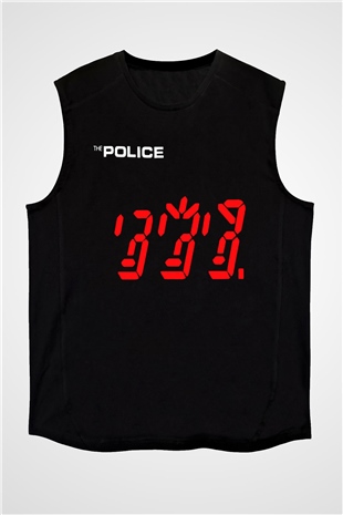 The Police Siyah Unisex Kolsuz Tişört