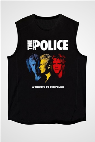The Police Siyah Unisex Kolsuz Tişört