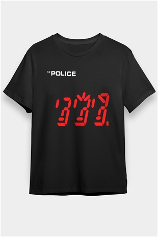 The Police Siyah Unisex Tişört T-Shirt - TişörtFabrikası