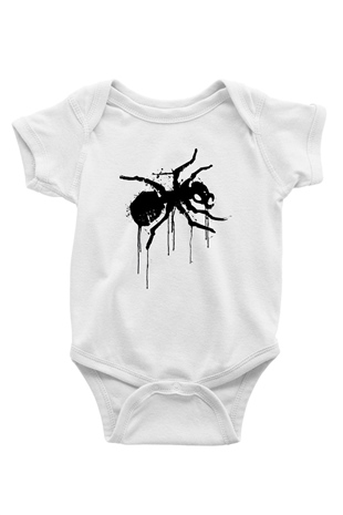 The Prodigy Baskılı Beyaz Unisex Bebek Body - Zıbın