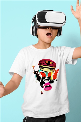 The Prodigy Baskılı Beyaz Unisex Çocuk Tişört