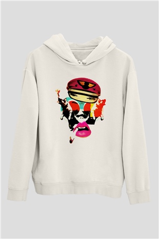 The Prodigy Beyaz Unisex Kapşonlu Sweatshirt