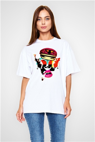 The Prodigy Beyaz Unisex Oversize Tişört T-Shirt
