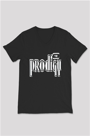 The Prodigy Siyah Unisex V Yaka Tişört