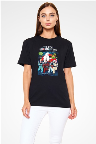 The Real Ghostbusters Hayalet Avcıları Siyah Unisex Tişört