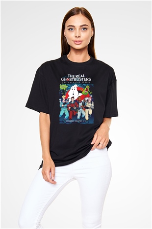 The Real Ghostbusters Hayalet Avcıları Siyah Oversize Tişört