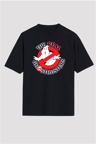 The Real Ghostbusters Hayalet Avcıları Siyah Oversize Tişört