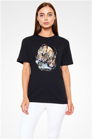 The Real Ghostbusters Hayalet Avcıları Siyah Unisex Tişört