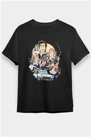 The Real Ghostbusters Hayalet Avcıları Siyah Unisex Tişört