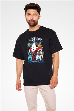 The Real Ghostbusters Hayalet Avcıları Siyah Oversize Tişört