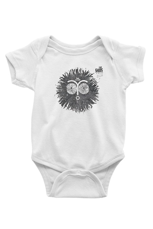 The Shins Baskılı Beyaz Unisex Bebek Body - Zıbın