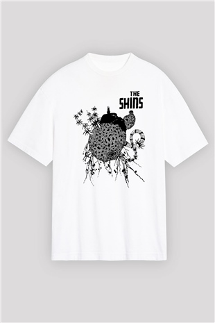 The Shins Beyaz Unisex Oversize Tişört T-Shirt