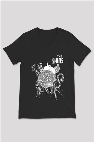 The Shins Siyah Unisex V Yaka Tişört T-Shirt