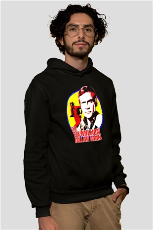 The Six Million Man Dollar Siyah Unisex Hoodie