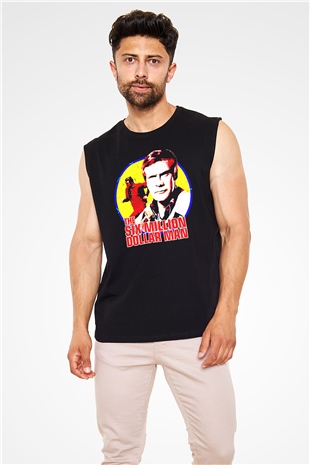 The Six Million Man Dollar Siyah Unisex  Kolsuz Tişört