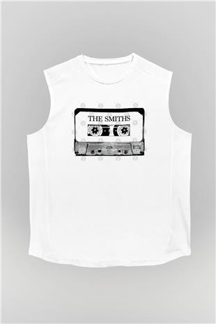 The Smiths Baskılı Beyaz Unisex Kolsuz Tişört - Tshirt