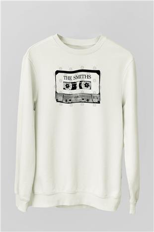 The Smiths Baskılı Beyaz Unisex Sweatshirt