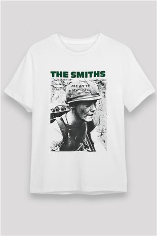 The Smiths Baskılı Unisex Beyaz Tişört - Tshirt