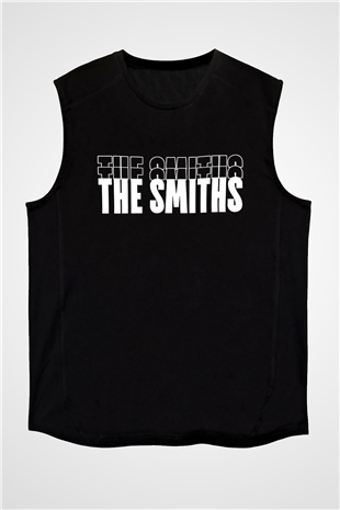 The Smiths Baskılı Unisex Siyah Kolsuz Tişört - Tshirt
