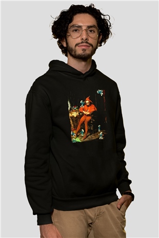 The Smurfs Şirinler Siyah Unisex Hoodie