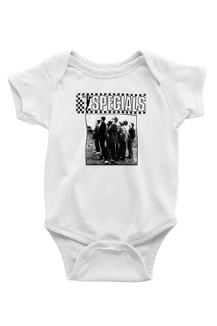 The Specials Baskılı Beyaz Unisex Bebek Body - Zıbın