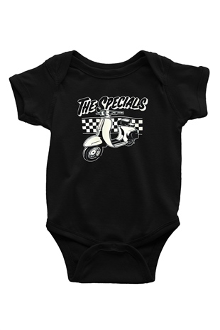 The Specials Baskılı Siyah Bebek Body - Zıbın
