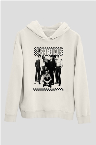 The Specials Beyaz Unisex Kapşonlu Sweatshirt
