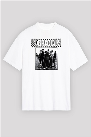 The Specials Beyaz Unisex Oversize Tişört T-Shirt