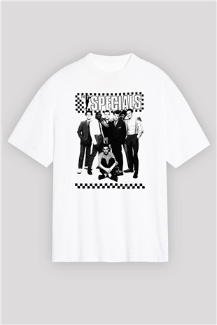 The Specials Beyaz Unisex Oversize Tişört T-Shirt